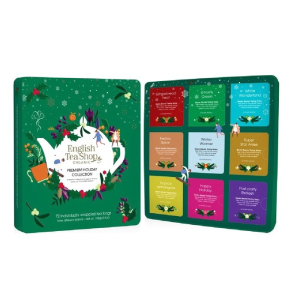 Συλλογή Χριστουγέννων | Premium Holiday Collection Green Gift Tin72 Tea Bag | 72 φακελάκια