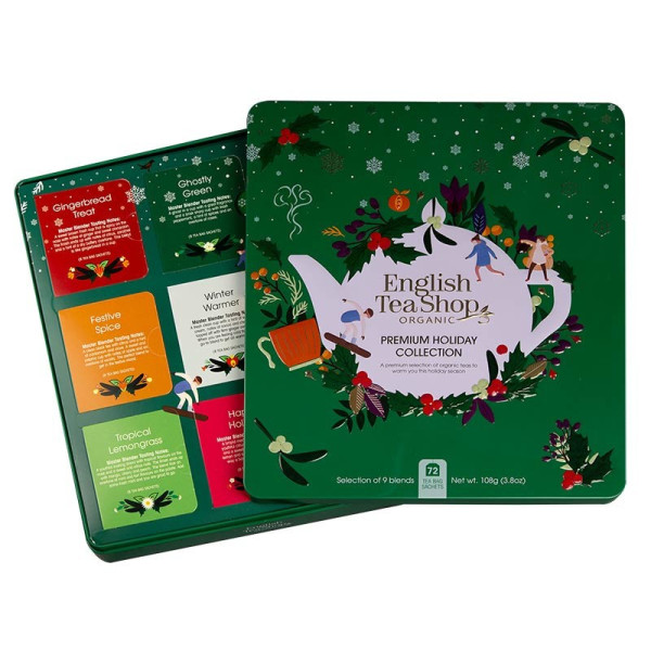 Συλλογή Χριστουγέννων | Premium Holiday Collection Green Gift Tin72 Tea Bag | 72 φακελάκια