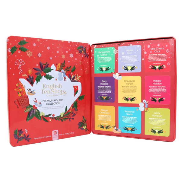 Συλλογή Χριστουγέννων | Premium Holiday Collection Red Gift Tin72 Tea Bag | 72 φακελάκια