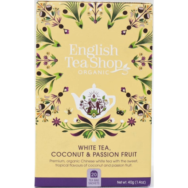 Λευκό Τσάι, Καρύδα και Φρούτα του Πάθους | White Tea, Coconut & Passion Fruit | 20 φακ.