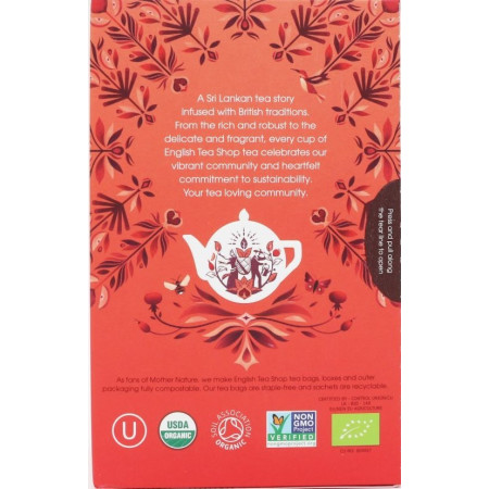 Βιολογικό Τσάι - Μήλο, Rosehip & Κανέλα | Apple, Rosehip & Cinnamon | 20 Φακ.