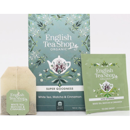 Βιολογικό Τσάι - Λευκό Τσάι, Matcha & Κανέλα | Org. White Tea, Matcha & Cinnamon | 20 Φακ.