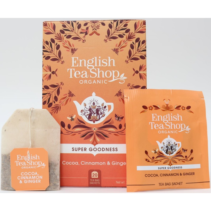 Κακάο, Κανέλα Κεϋλάνης & Τζίντζερ | Org. Cocoa, Cinnamon & Ginger | 20 Φακ.