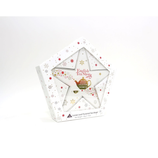 Συλλογή Χριστουγέννων | Org. Holiday Collection Organic Red & Gold Star |16 Φακελάκιαα