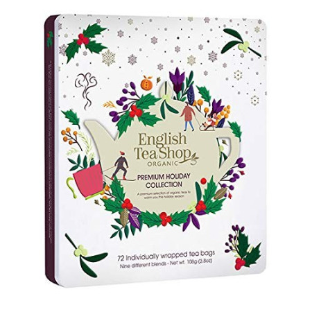Συλλογή Χριστουγέννων | Premium Holiday Collection White Gift Tin 72 Tea Bag | 72 φακελάκια