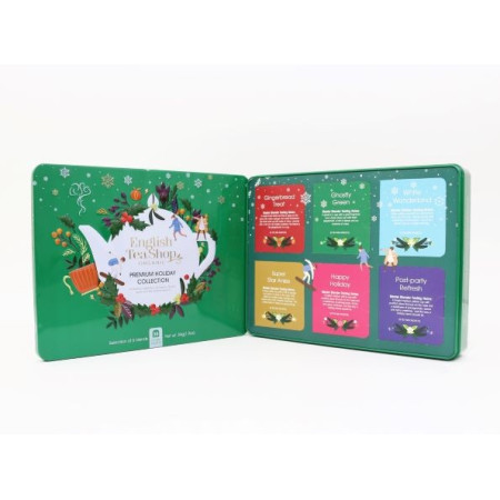 Συλλογή Χριστουγέννων | Premium Holiday Collection Holly - Green Gift Tin - 36 Tea Bag  | 36 φακελάκια