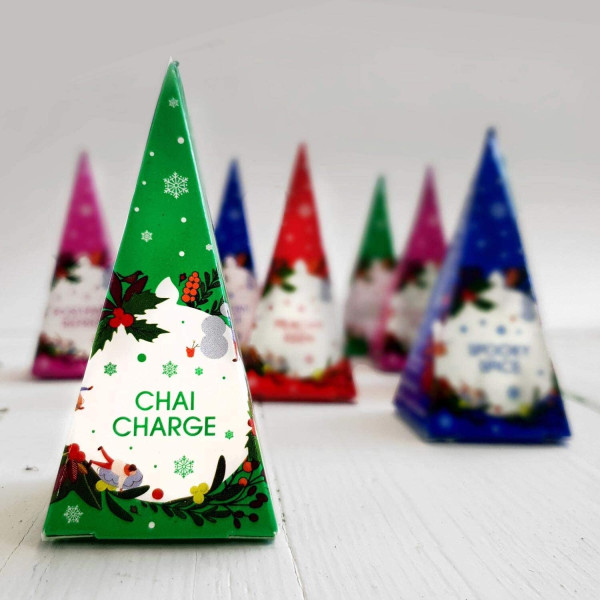 Συλλογή Χριστουγέννων | Organic Holiday Green Prism -  12ct Pyramid | 12 πυραμίδες.