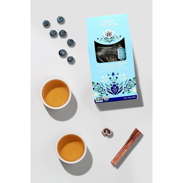 Οργανικό Άσπρο Τσάι, Μύρτιλα & Σαμπούκο | Org. White Tea Blueberry and Elderflower