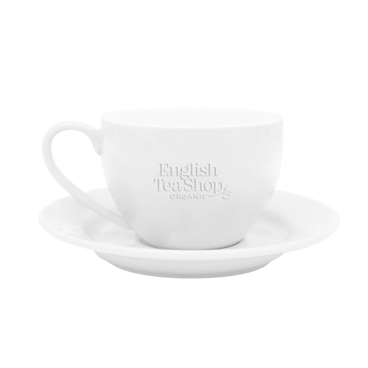 Φλυτζάνι τσαγιού με Πιατάκι Λευκό | White Tea Cup & Saucer