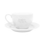 Φλυτζάνι τσαγιού με Πιατάκι Λευκό | White Tea Cup & Saucer