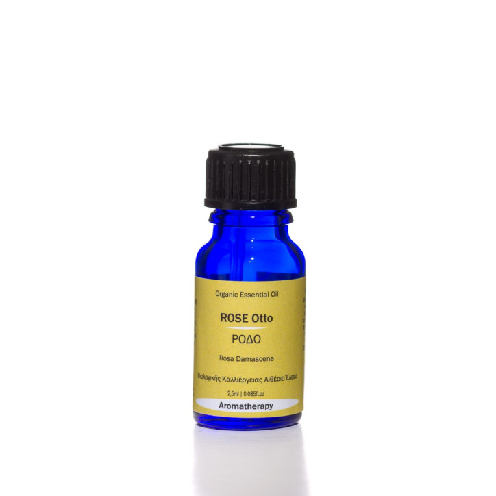 Βιολογικό Αιθέριο Έλαιο Τριαντάφυλλου | Rose Otto Essential Oil Org. | 2.5ml