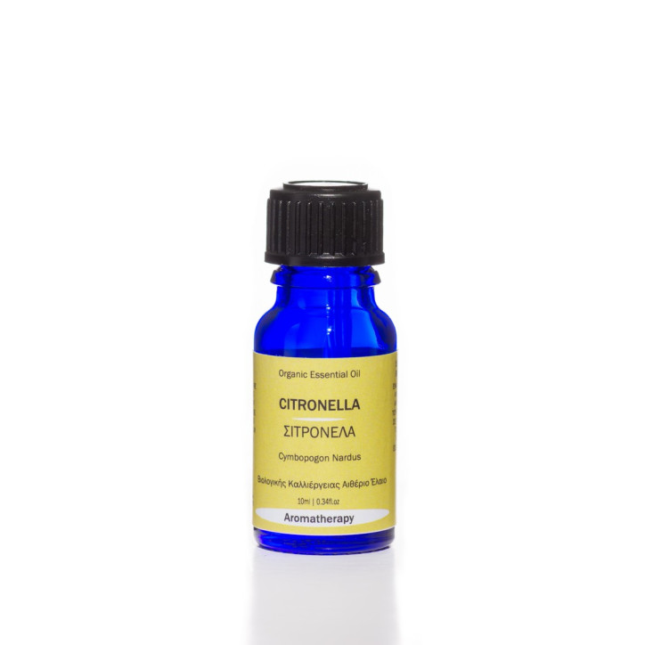 Βιολογικό Αιθέριο Έλαιο Σιτρονέλλας | Citronella Essential Oil Org. | 10ml