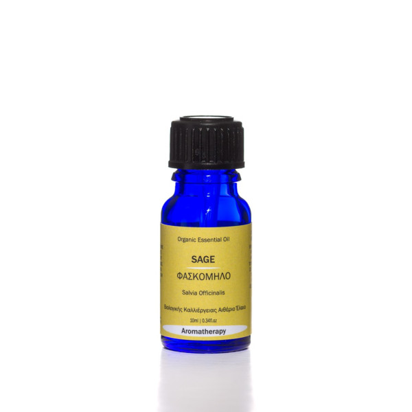 Βιολογικό Αιθέριο Έλαιο Φασκόμηλο | Sage Essential Oil Org. | 10ml