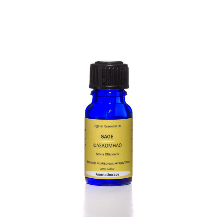 Βιολογικό Αιθέριο Έλαιο Φασκόμηλου | Sage Essential Oil Org. | 10ml