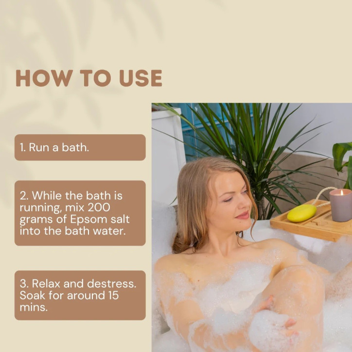 Άλατα Μπάνιου χωρίς άρωμα| Epsom Salt Bath Soak - Tube 250gr Άλατα Μπάνιου χωρίς άρωμα| Epsom Salt Bath Soak - Tube 250gr