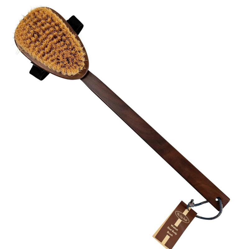 Eco Bath London | Πολυτελής Βούρτσα Πλάτης από Ξύλο Καρυδιάς