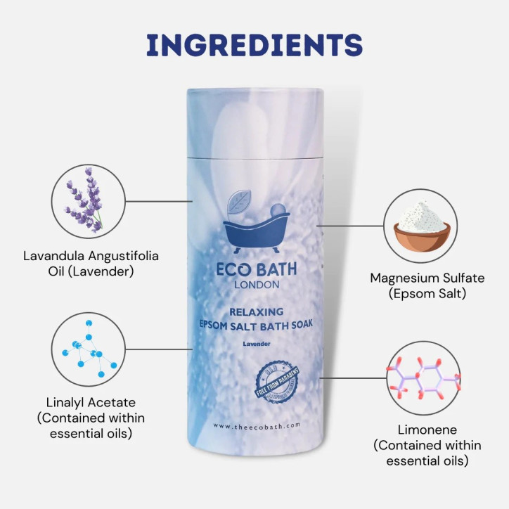 Χαλαρωτικά Άλατα Μπάνιου|Relaxing Epsom Salt Bath Soak - Tube 250gr Χαλαρωτικά Άλατα Μπάνιου|Relaxing Epsom Salt Bath Soak - Tube 250gr