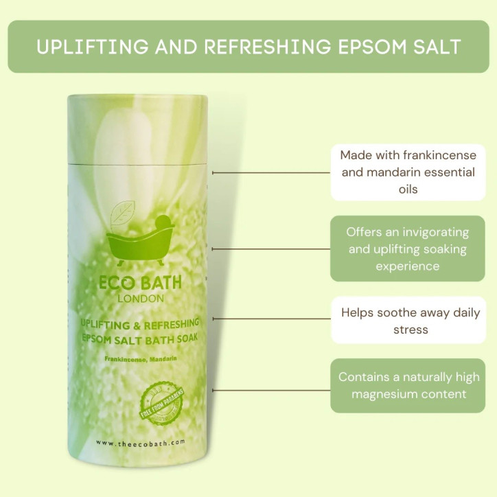 Αναζωογονητικά Άλατα Μπάνιου| Uplifting and Refreshing Epsom Salt Bath Soak 250gr Αναζωογονητικά Άλατα Μπάνιου| Uplifting and Refreshing Epsom Salt Bath Soak 250gr