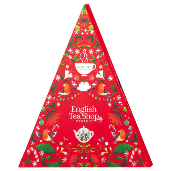 Πολυτελής Luxury Advent Calendar Triangular (Red) | 25 Pyramid Tea Bags