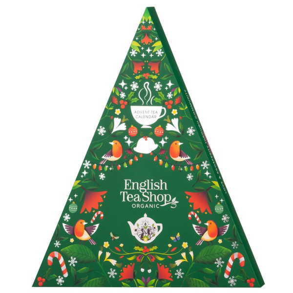 Πολυτελής Luxury Advent Calendar Triangular (Green) | 25 Pyramid Tea Bags