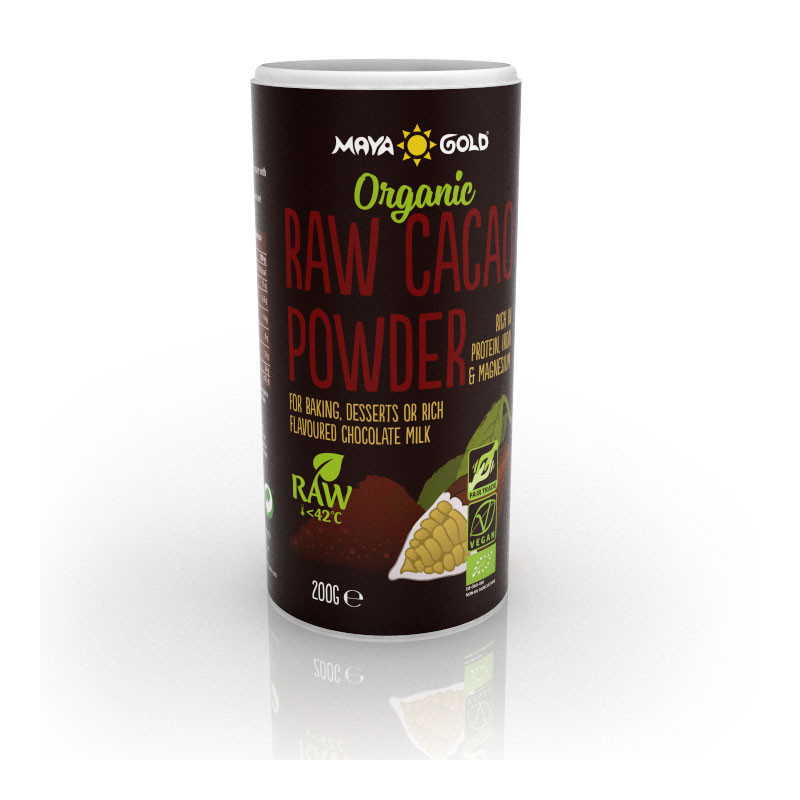 Βιολογική Ακατέργαστη Σκόνη Κακάο | Organic Raw Cacao Powder | 200gr