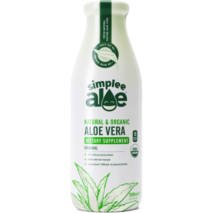 Simplee Aloe | 100% Βιολογικός Χυμός Αλόης | 500ml