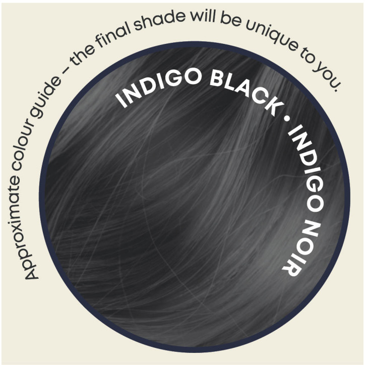 Βιολογική φυτική βαφή μαλλιών - Μαύρο | Indigo Black - Organic Herbal hair Colour