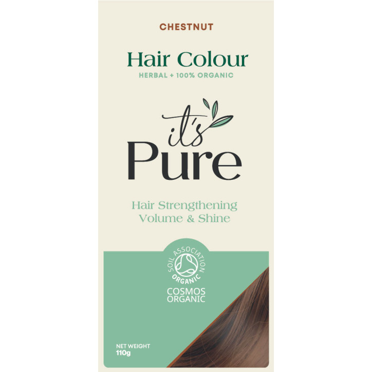 Βιολογική Φυτική βαφή μαλλιών - Καστανό | Chestnut - Organic Herbal hair Colour
