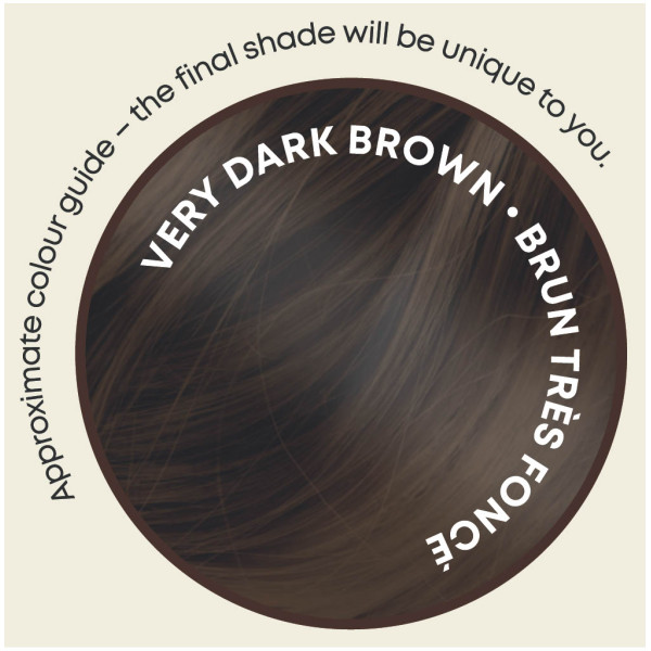 Βιολογική φυτική βαφή μαλλιών - Πολύ Σκούρο Καστανό | Very Dark Brown - Organic Herbal hair Colour