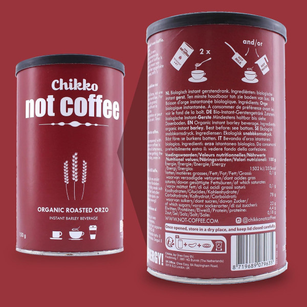 Chikko Not Coffee BIO Barley Coffee Instant 150g - Καβουρδισμένος Καφές Κριθαριού