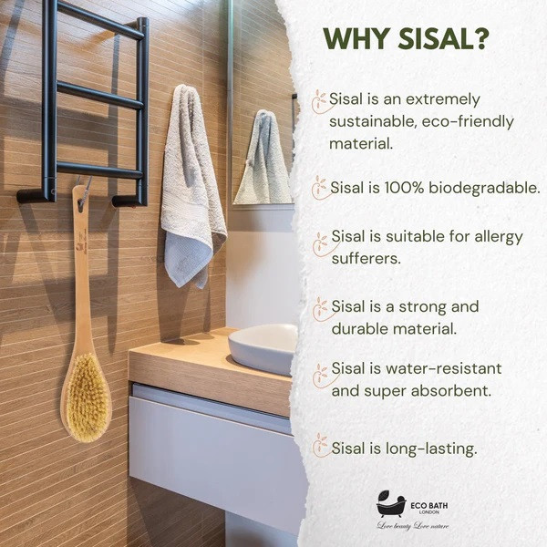 Eco Bath London | Βούρτσα σώματος Σάουνας με Σισάλ