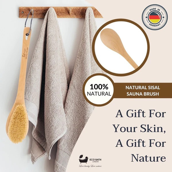 Eco Bath London | Βούρτσα σώματος Σάουνας με Σισάλ