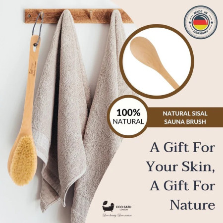 Eco Bath London | Βούρτσα σώματος Σάουνας με Σισάλ