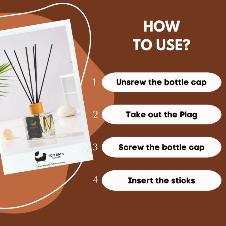 Eco Bath London | Αρωματικό Χώρου Βανίλια & Κανέλα - Diffuser | 100ml