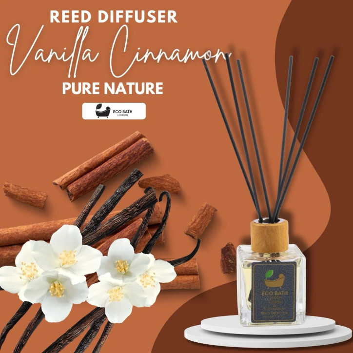 Eco Bath London | Αρωματικό Χώρου Βανίλια & Κανέλα - Diffuser | 100ml
