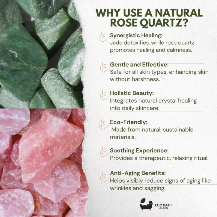Eco Bath London | Ρολό προσώπου | Ροζ Χαλαζίας Eco Bath London | Ρολό προσώπου | Ροζ Χαλαζίας