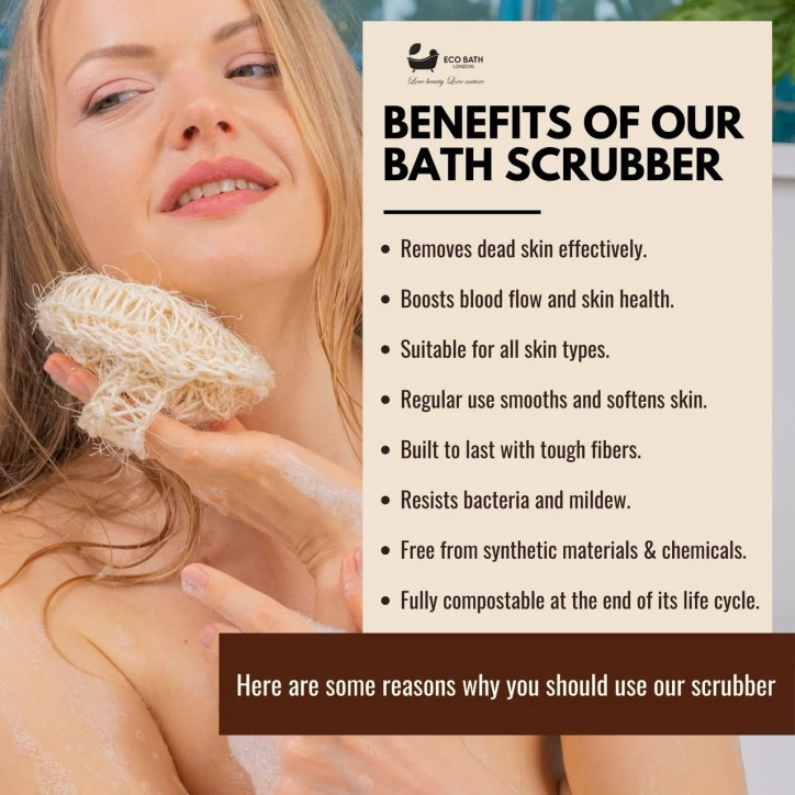 Eco Bath London | Σφουγγάρι Σώματος με Κάνναβη και Σιζάλ