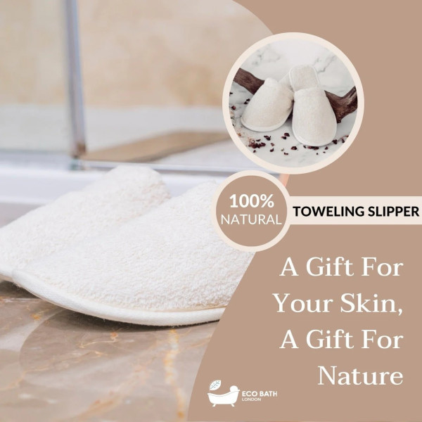 Eco Bath London | Παντόφλες με Βιολογικό Βαμβάκι small