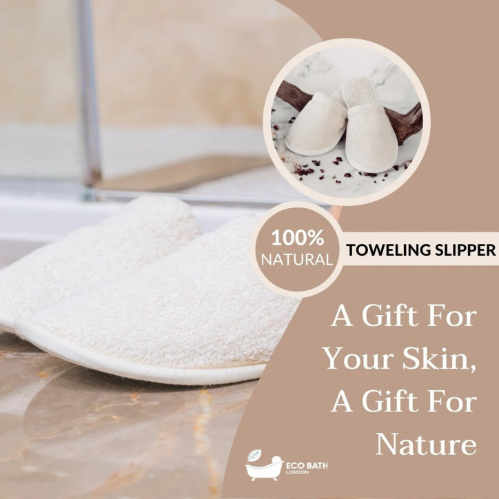 Eco Bath London | Παντόφλες με Βιολογικό Βαμβάκι large