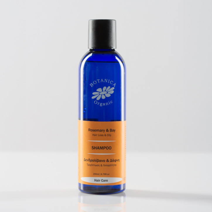 Σαμπουάν με Δενδρολίβανο & Δάφνη|Organic Rosemary & Bay Shampoo |200 ml Σαμπουάν με Δενδρολίβανο & Δάφνη|Organic Rosemary & Bay Shampoo |200 ml