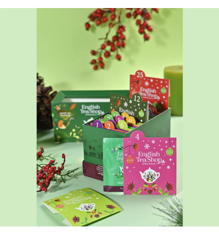 Advent Calendar - Green Gift Box - 25 Tea Sachets