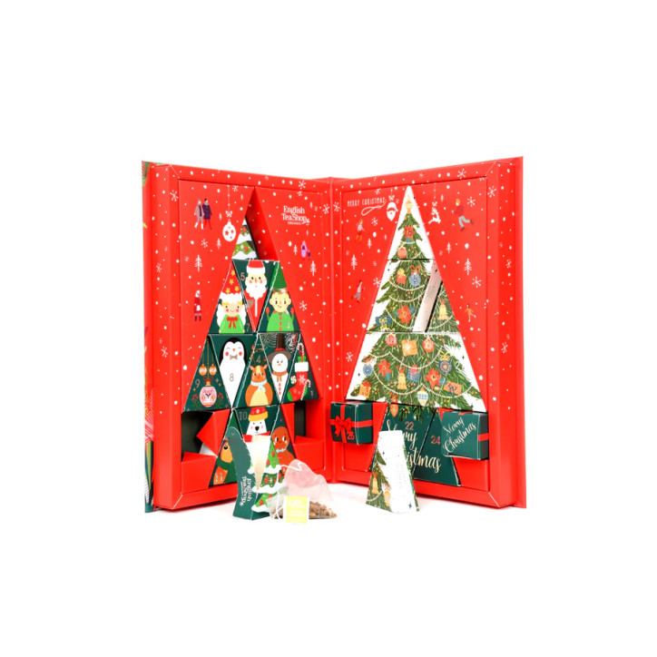 Advent Calendar Tea Book - Red 25 Pyramids - NEW FOR 2025