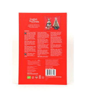 Advent Calendar Tea Book - Red 25 Pyramids - NEW FOR 2025