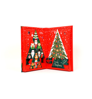 Advent Calendar Tea Book - Red 25 Pyramids - NEW FOR 2025