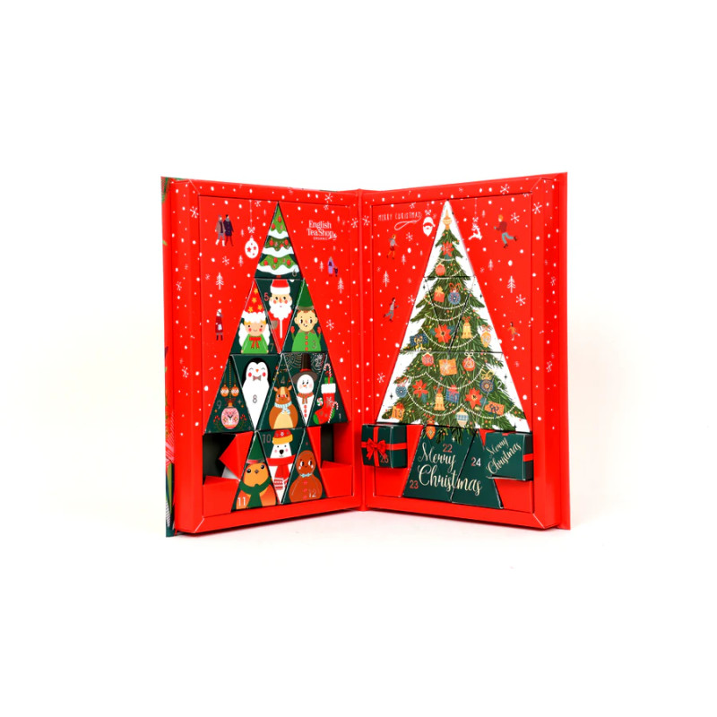 Advent Calendar Tea Book - Red 25 Pyramids - NEW FOR 2025