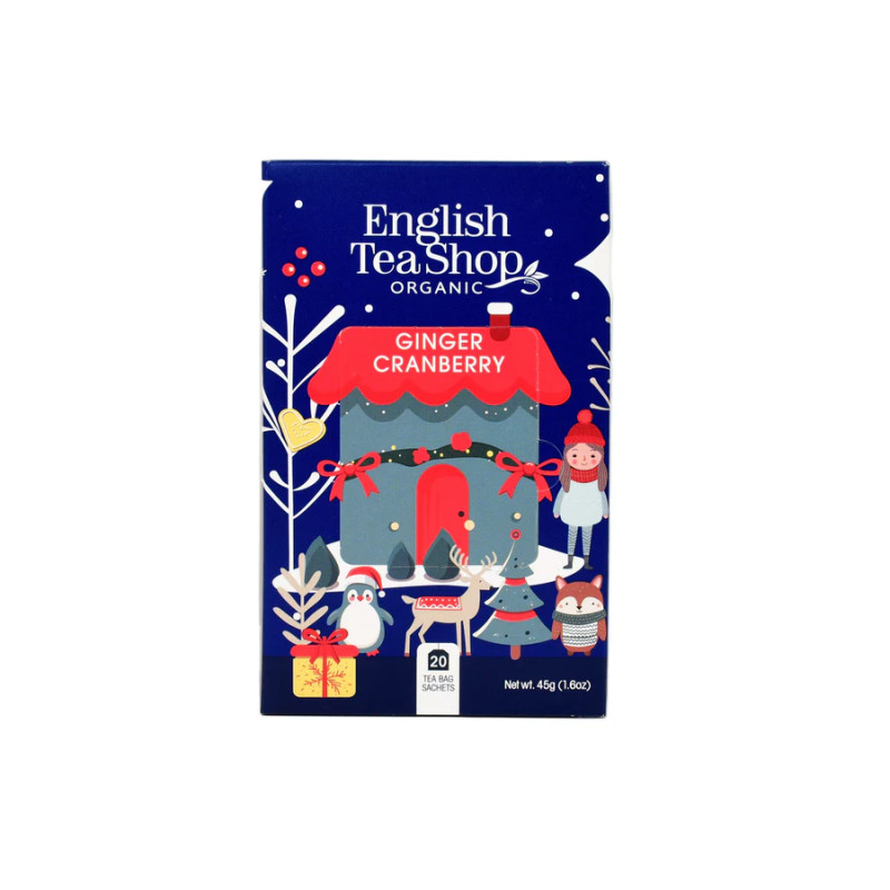 Ginger Cranberry - 20 Tea Sachets - NEW FOR 2025