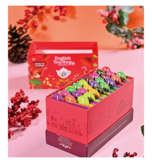 Advent Calendar - Red Gift Box - 25 Tea Sachets
