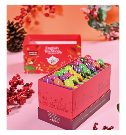 Advent Calendar - Red Gift Box - 25 Tea Sachets