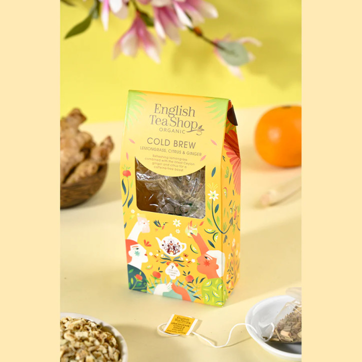 Cold Brew|Κρύο Τσάι|Lemongrass, Ginger & Citrus|7 πυραμίδες Cold Brew|Κρύο Τσάι|Lemongrass, Ginger & Citrus|7 πυραμίδες