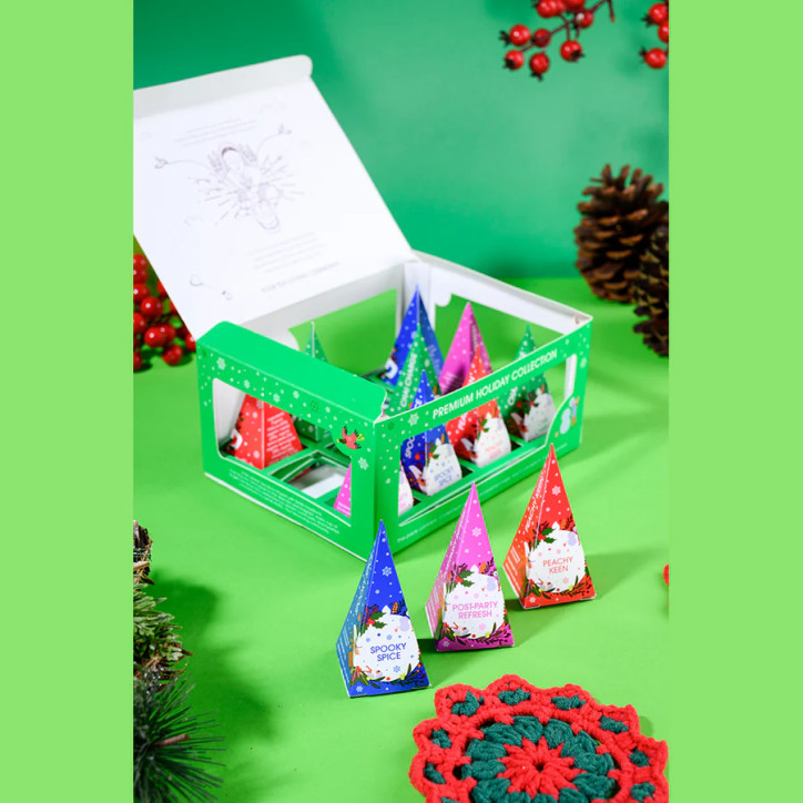 Holiday Green Prism -12 Pyramid Gift Pack Holiday Green Prism -12 Pyramid Gift Pack